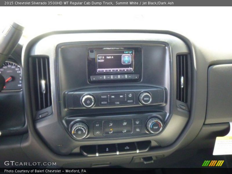 Summit White / Jet Black/Dark Ash 2015 Chevrolet Silverado 3500HD WT Regular Cab Dump Truck