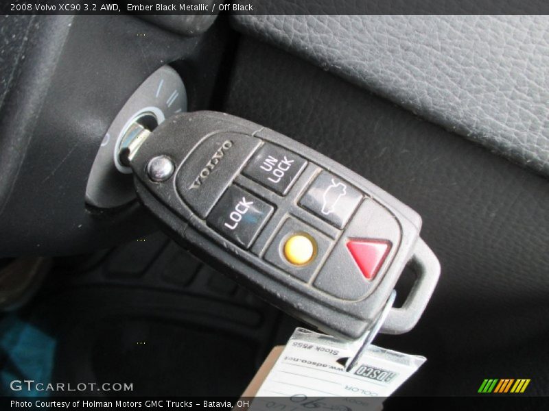 Ember Black Metallic / Off Black 2008 Volvo XC90 3.2 AWD