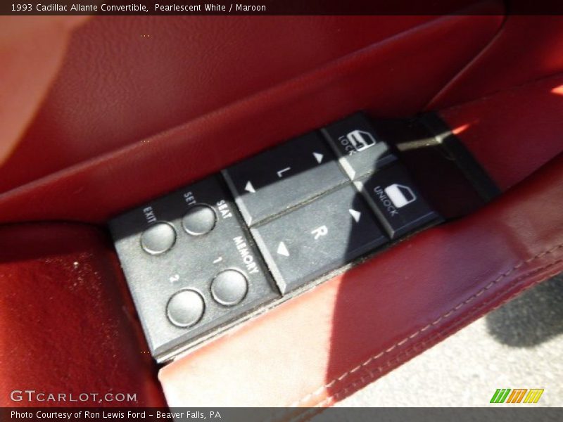 Controls of 1993 Allante Convertible
