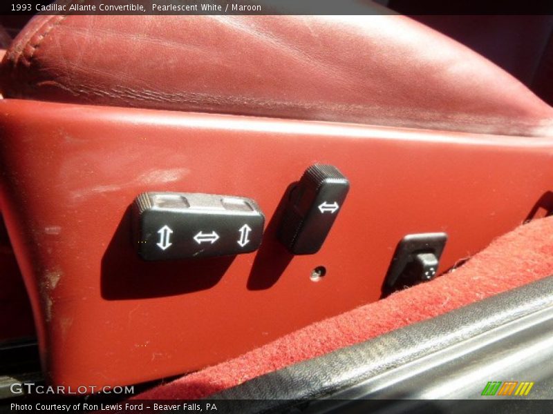 Controls of 1993 Allante Convertible