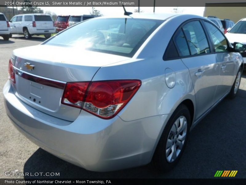 Silver Ice Metallic / Jet Black/Medium Titanium 2014 Chevrolet Cruze LS
