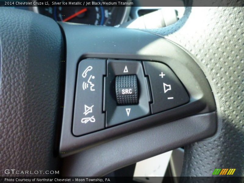Silver Ice Metallic / Jet Black/Medium Titanium 2014 Chevrolet Cruze LS