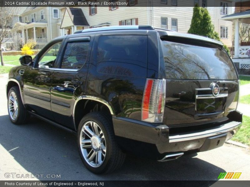 Black Raven / Ebony/Ebony 2014 Cadillac Escalade Premium AWD