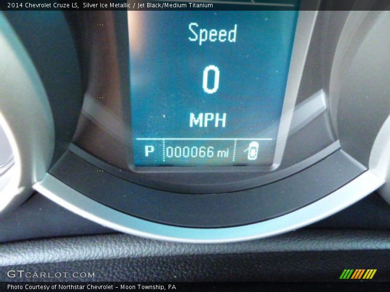 Silver Ice Metallic / Jet Black/Medium Titanium 2014 Chevrolet Cruze LS
