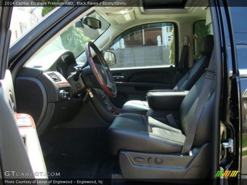 Black Raven / Ebony/Ebony 2014 Cadillac Escalade Premium AWD