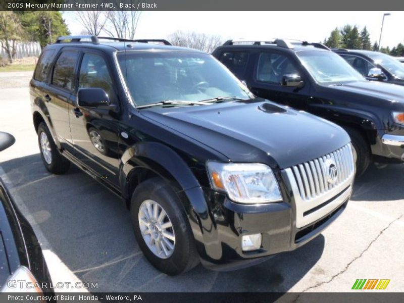 Black / Black 2009 Mercury Mariner Premier 4WD