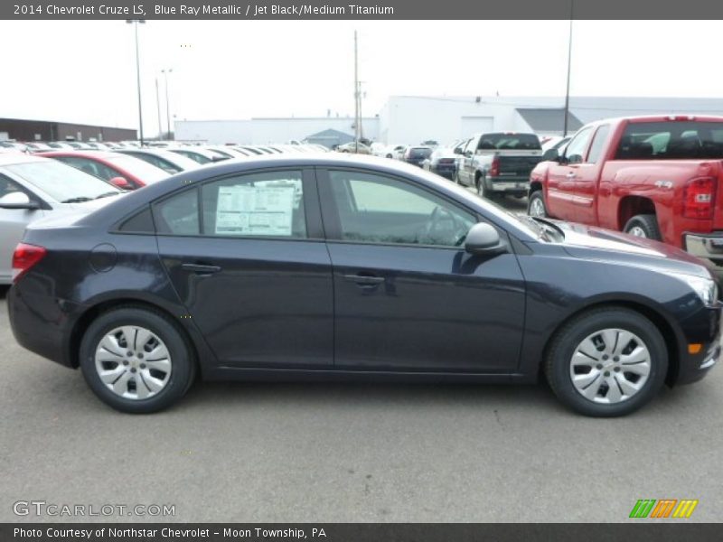 Blue Ray Metallic / Jet Black/Medium Titanium 2014 Chevrolet Cruze LS