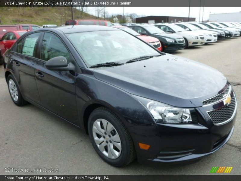 Blue Ray Metallic / Jet Black/Medium Titanium 2014 Chevrolet Cruze LS