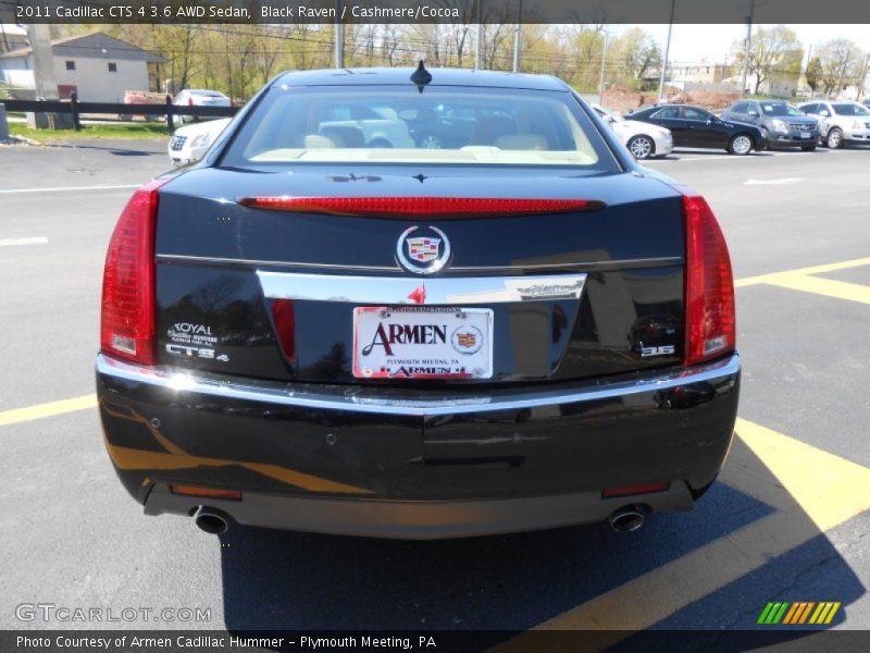 Black Raven / Cashmere/Cocoa 2011 Cadillac CTS 4 3.6 AWD Sedan