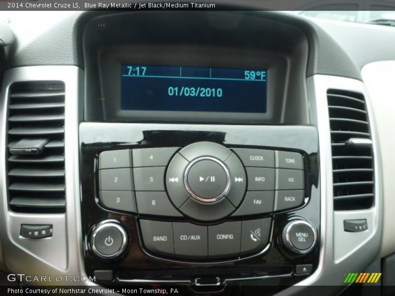 Blue Ray Metallic / Jet Black/Medium Titanium 2014 Chevrolet Cruze LS
