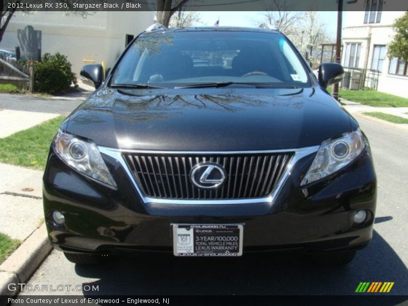 Stargazer Black / Black 2012 Lexus RX 350