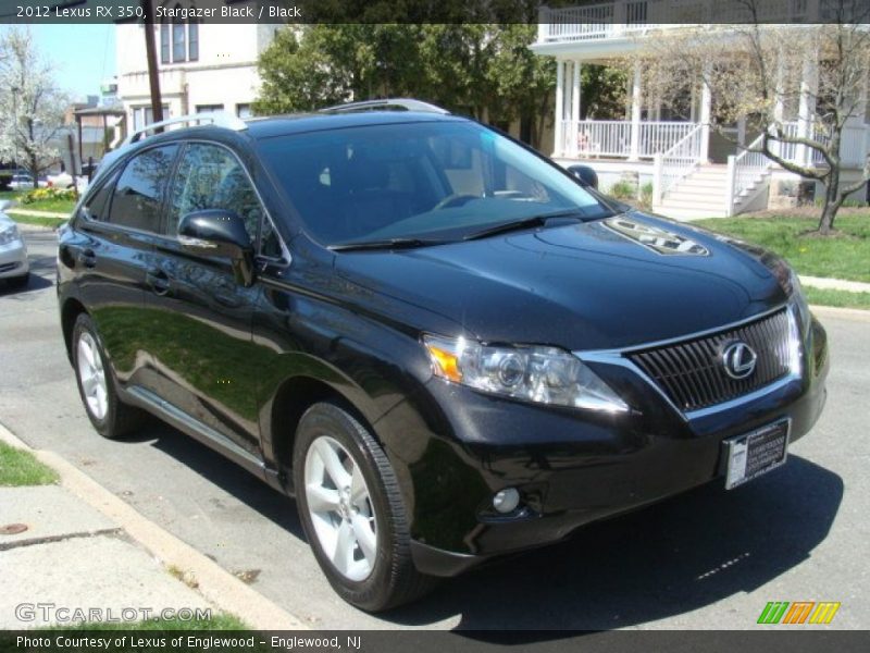 Stargazer Black / Black 2012 Lexus RX 350