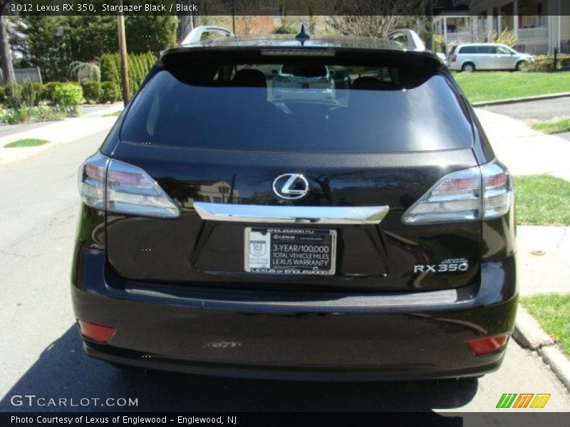 Stargazer Black / Black 2012 Lexus RX 350