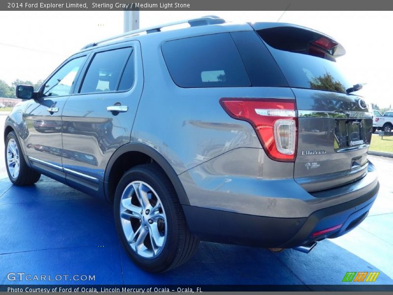 Sterling Gray / Medium Light Stone 2014 Ford Explorer Limited
