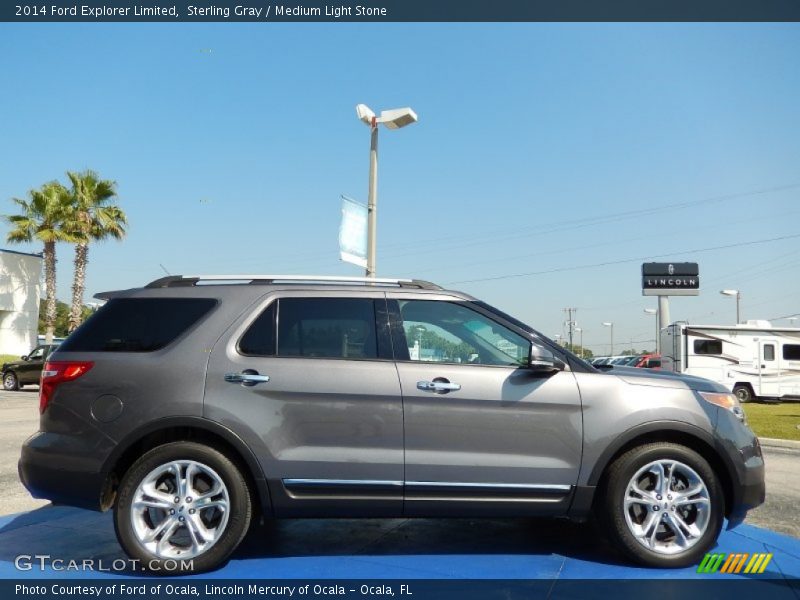 Sterling Gray / Medium Light Stone 2014 Ford Explorer Limited
