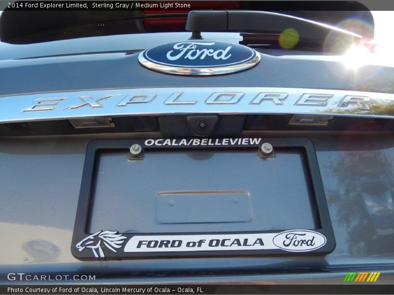 Sterling Gray / Medium Light Stone 2014 Ford Explorer Limited