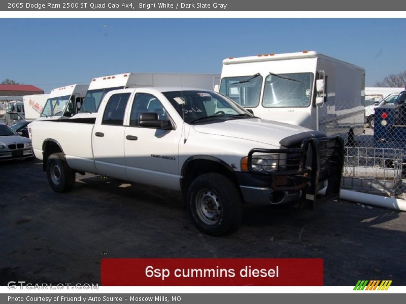 Bright White / Dark Slate Gray 2005 Dodge Ram 2500 ST Quad Cab 4x4