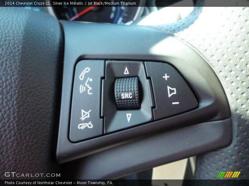 Silver Ice Metallic / Jet Black/Medium Titanium 2014 Chevrolet Cruze LS