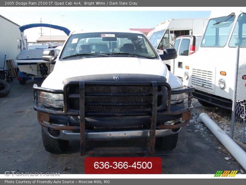 Bright White / Dark Slate Gray 2005 Dodge Ram 2500 ST Quad Cab 4x4