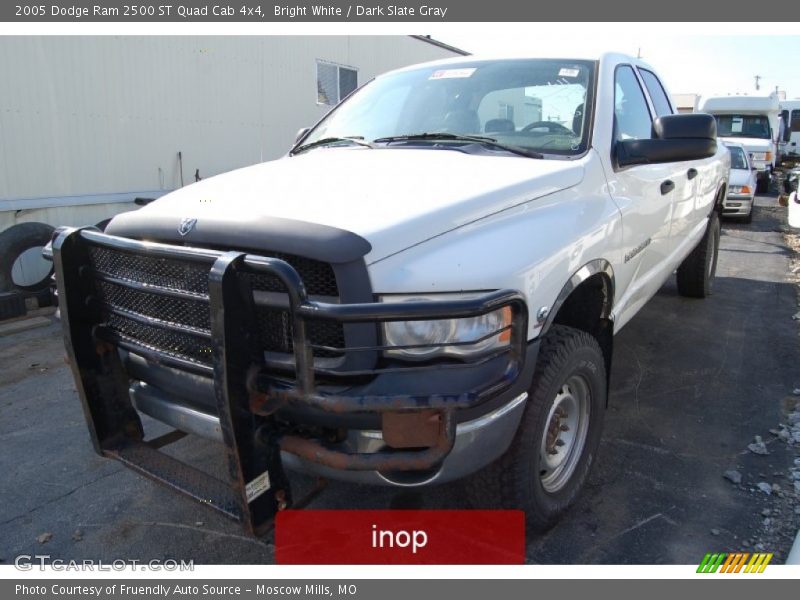 Bright White / Dark Slate Gray 2005 Dodge Ram 2500 ST Quad Cab 4x4
