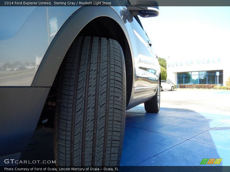 Sterling Gray / Medium Light Stone 2014 Ford Explorer Limited