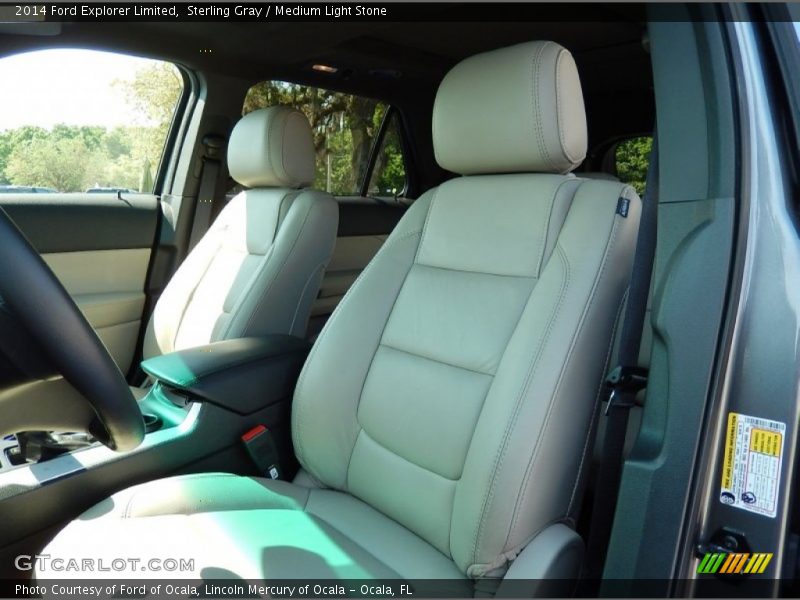 Sterling Gray / Medium Light Stone 2014 Ford Explorer Limited