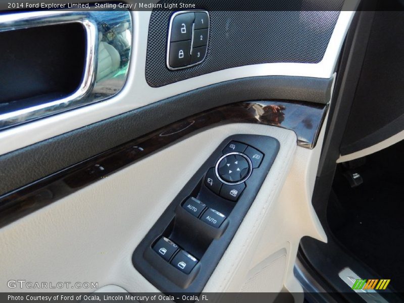 Sterling Gray / Medium Light Stone 2014 Ford Explorer Limited