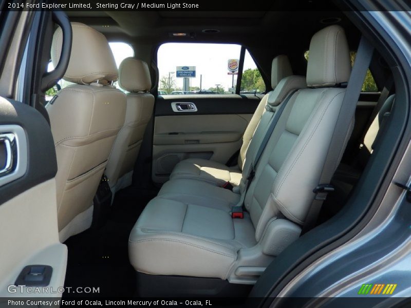 Sterling Gray / Medium Light Stone 2014 Ford Explorer Limited