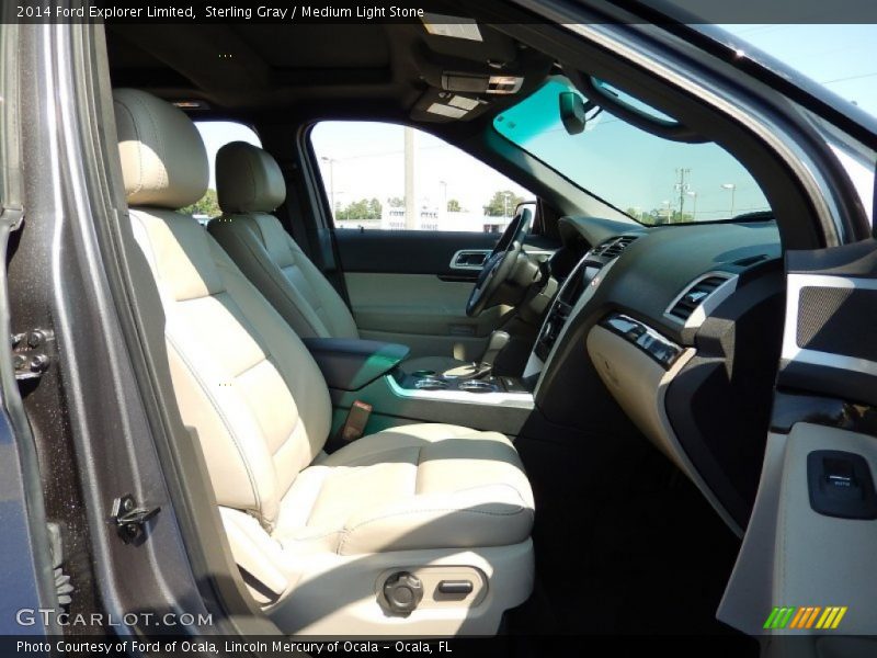Sterling Gray / Medium Light Stone 2014 Ford Explorer Limited