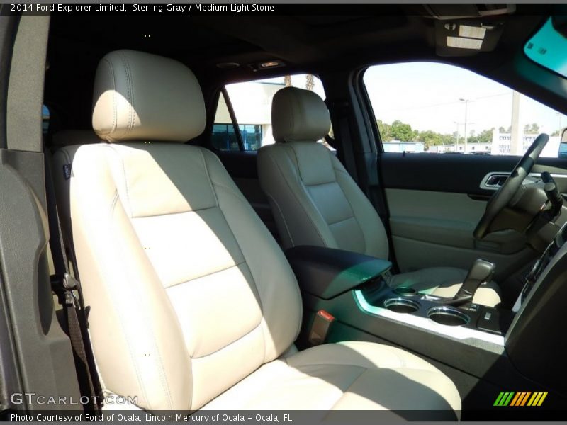 Sterling Gray / Medium Light Stone 2014 Ford Explorer Limited