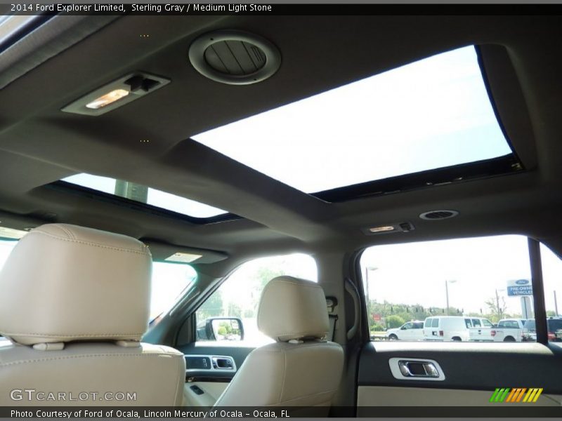 Sterling Gray / Medium Light Stone 2014 Ford Explorer Limited
