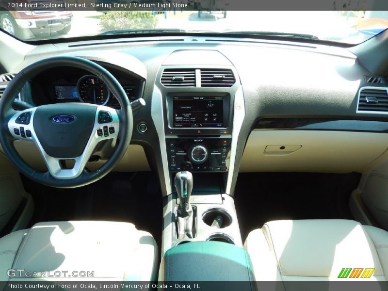 Sterling Gray / Medium Light Stone 2014 Ford Explorer Limited