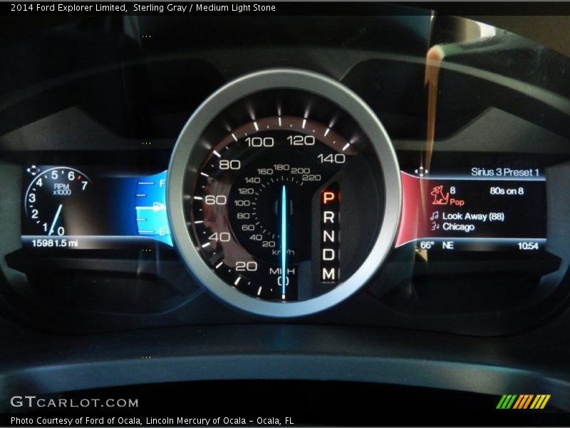 Sterling Gray / Medium Light Stone 2014 Ford Explorer Limited