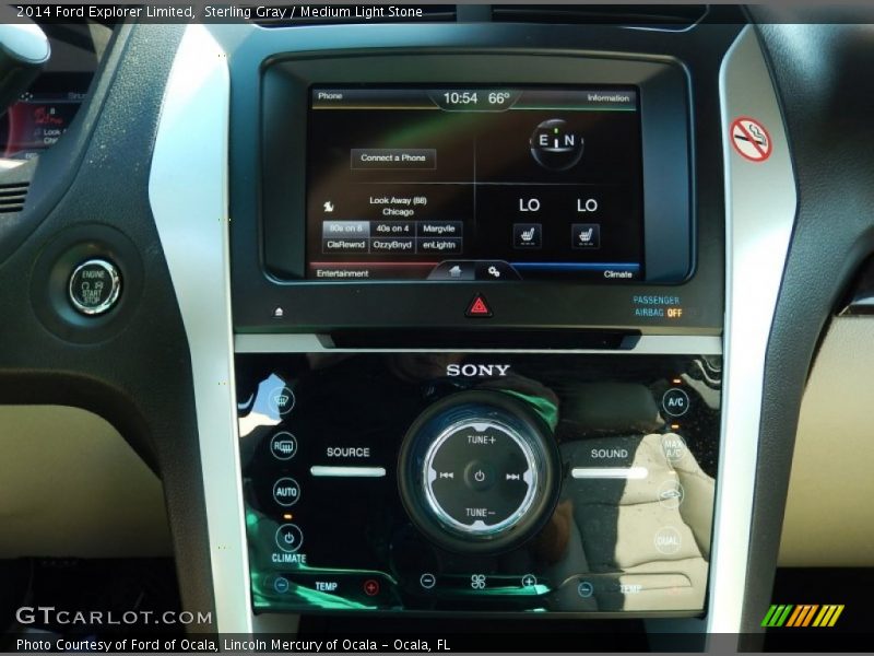 Sterling Gray / Medium Light Stone 2014 Ford Explorer Limited