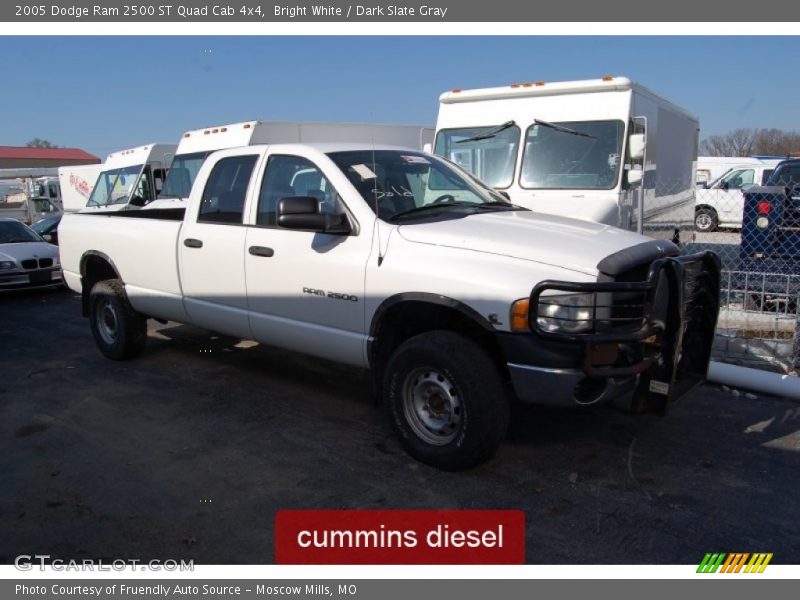 Bright White / Dark Slate Gray 2005 Dodge Ram 2500 ST Quad Cab 4x4