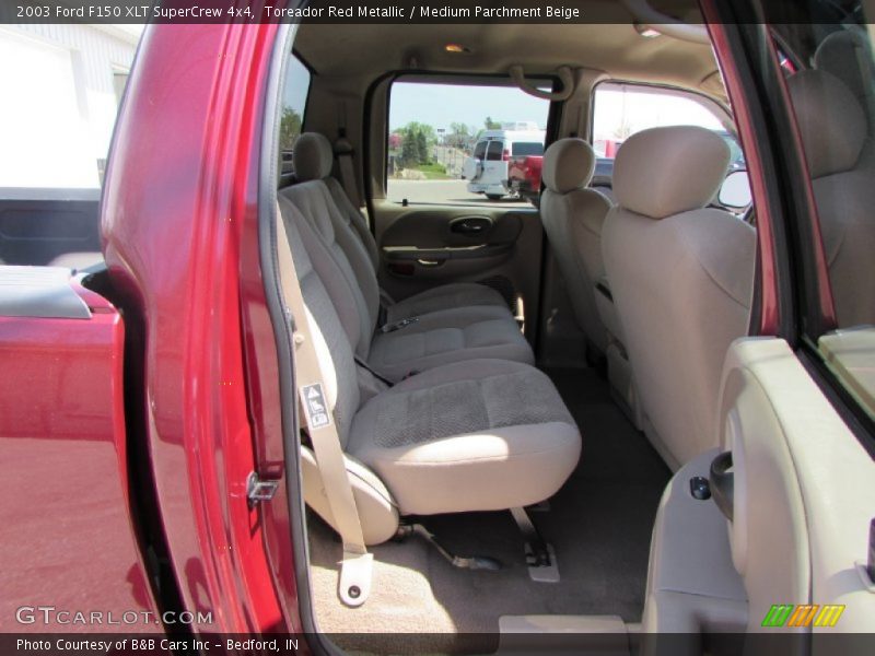 Toreador Red Metallic / Medium Parchment Beige 2003 Ford F150 XLT SuperCrew 4x4