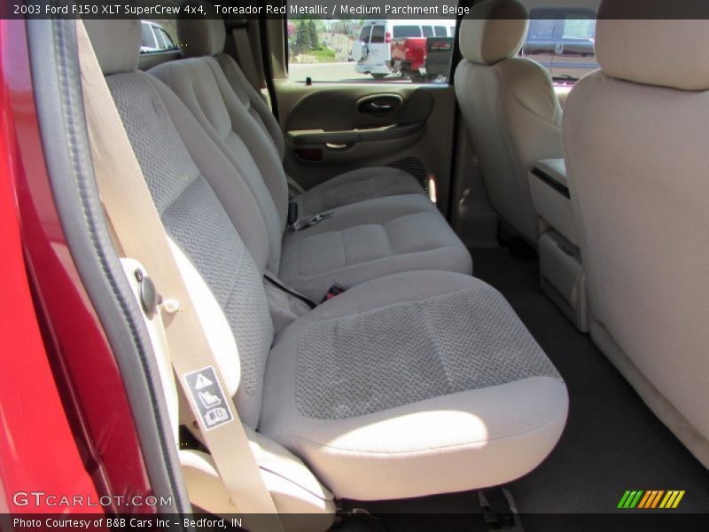 Toreador Red Metallic / Medium Parchment Beige 2003 Ford F150 XLT SuperCrew 4x4