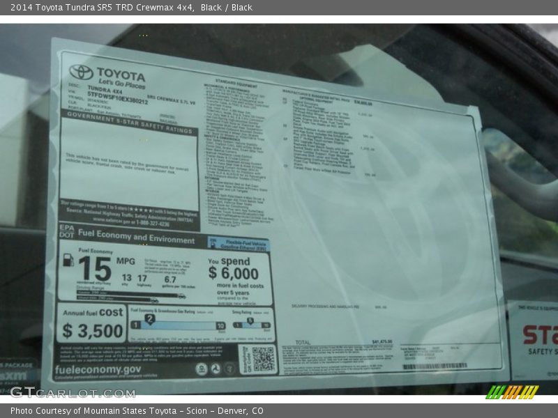 Black / Black 2014 Toyota Tundra SR5 TRD Crewmax 4x4