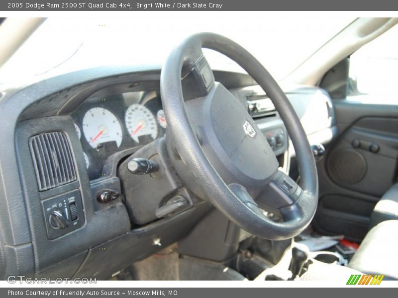 Bright White / Dark Slate Gray 2005 Dodge Ram 2500 ST Quad Cab 4x4