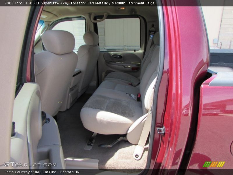 Toreador Red Metallic / Medium Parchment Beige 2003 Ford F150 XLT SuperCrew 4x4