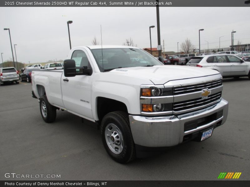 Summit White / Jet Black/Dark Ash 2015 Chevrolet Silverado 2500HD WT Regular Cab 4x4