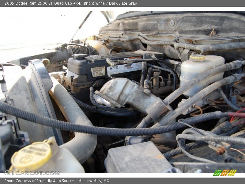 Bright White / Dark Slate Gray 2005 Dodge Ram 2500 ST Quad Cab 4x4