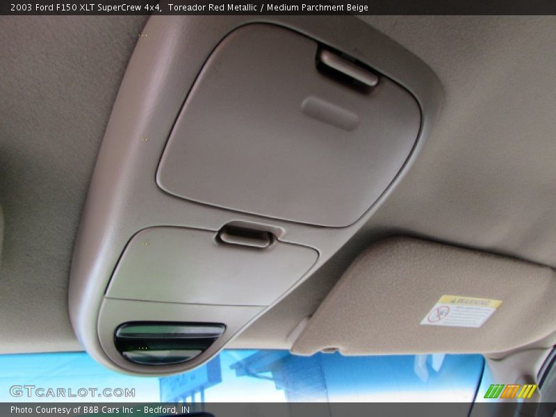 Toreador Red Metallic / Medium Parchment Beige 2003 Ford F150 XLT SuperCrew 4x4