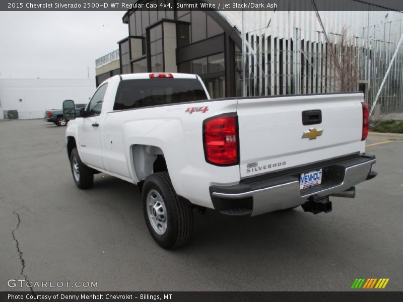 Summit White / Jet Black/Dark Ash 2015 Chevrolet Silverado 2500HD WT Regular Cab 4x4