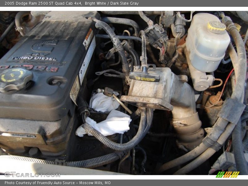 Bright White / Dark Slate Gray 2005 Dodge Ram 2500 ST Quad Cab 4x4
