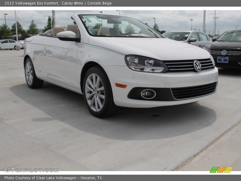 Candy White / Cornsilk Beige 2013 Volkswagen Eos Komfort