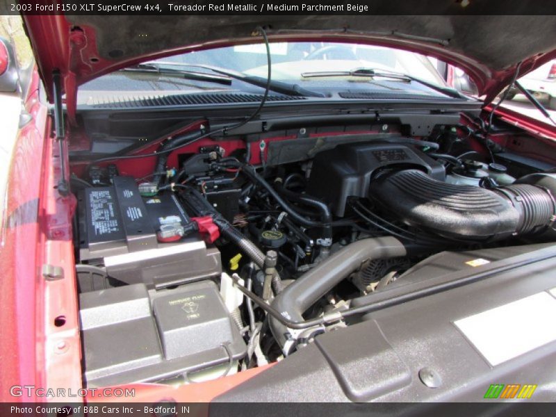 Toreador Red Metallic / Medium Parchment Beige 2003 Ford F150 XLT SuperCrew 4x4