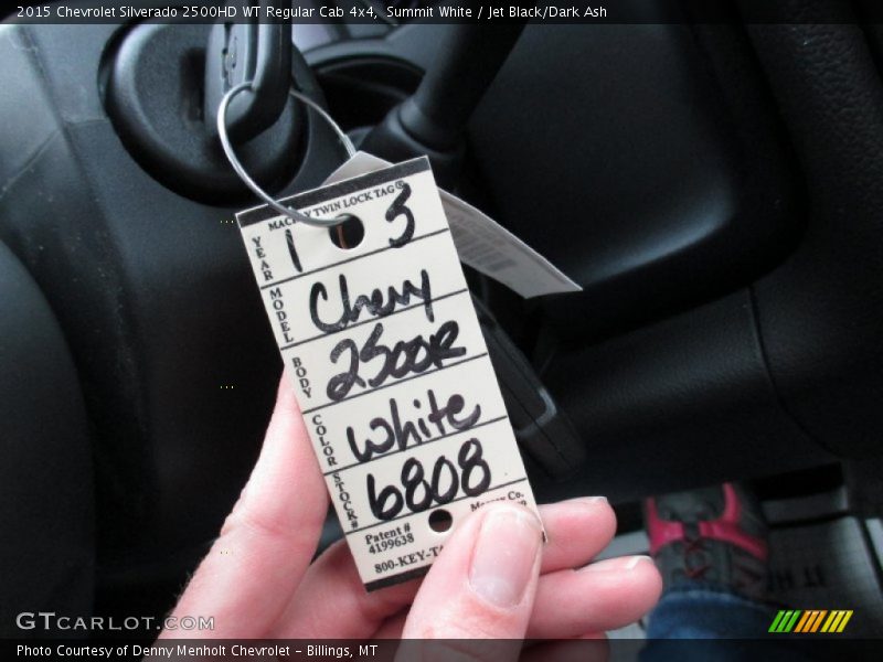 Summit White / Jet Black/Dark Ash 2015 Chevrolet Silverado 2500HD WT Regular Cab 4x4