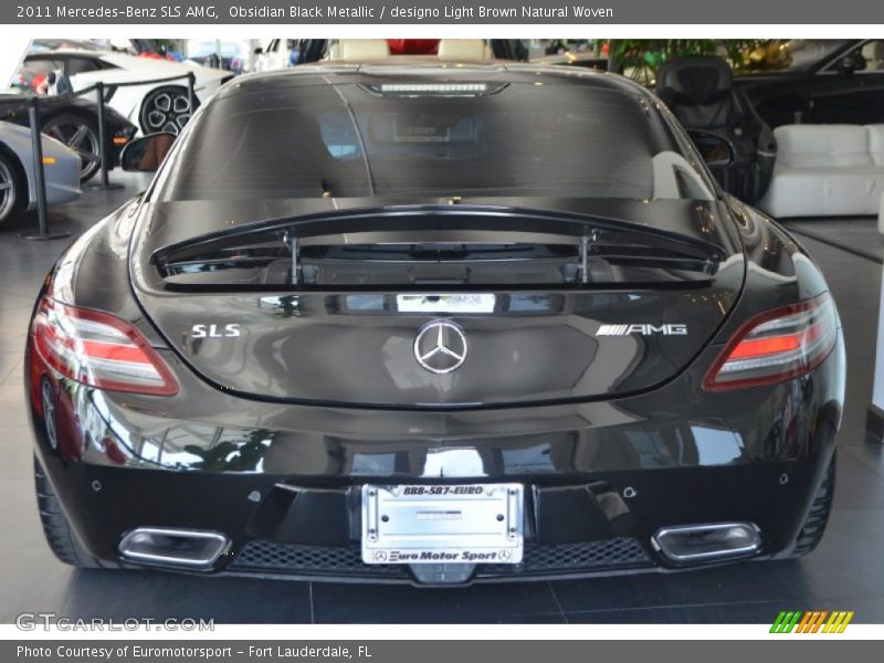 Obsidian Black Metallic / designo Light Brown Natural Woven 2011 Mercedes-Benz SLS AMG