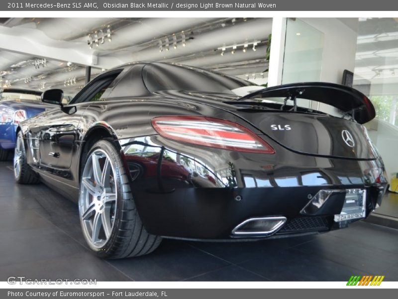 Obsidian Black Metallic / designo Light Brown Natural Woven 2011 Mercedes-Benz SLS AMG